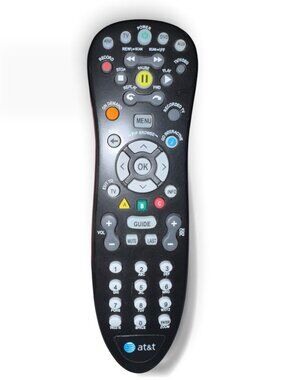 AT&T U-verse S10-S4 Remote Control Tested Working Black